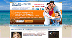 Desktop Screenshot of drcarolfrancis.com